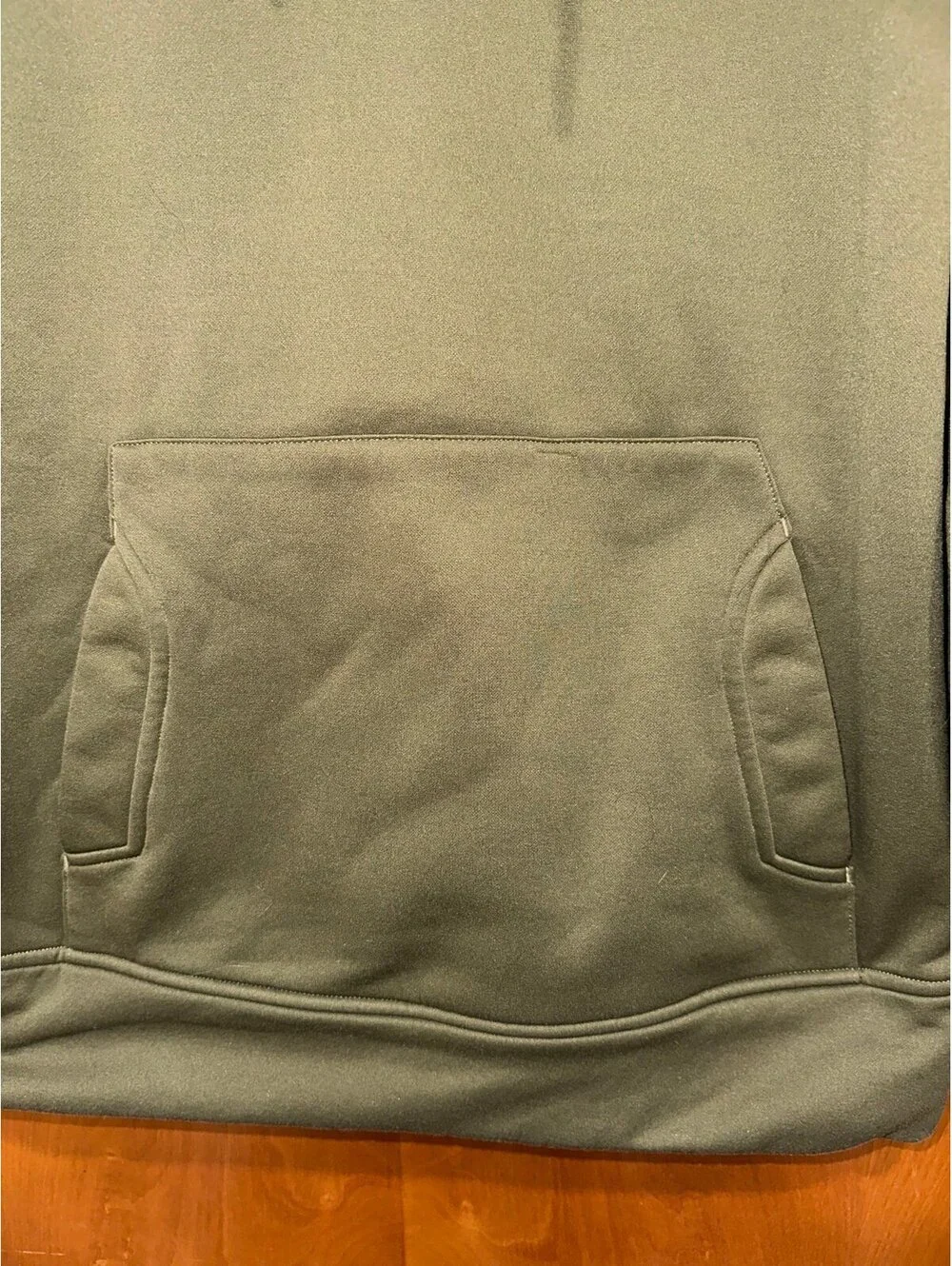 The north face army green hoodie size medium